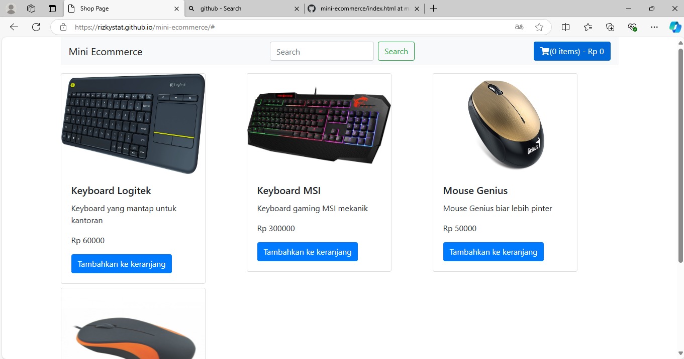 Mini E-Commerce